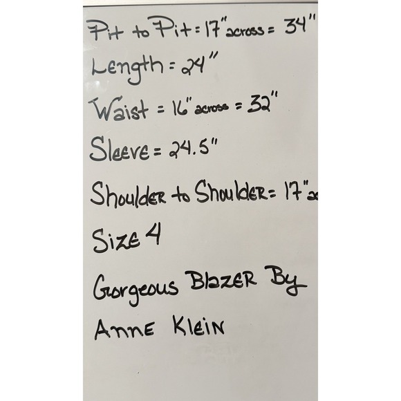 Anne Klein Blazer Red Women's Size 4 Gold Zip Single Button Jacket - Picture 14 of 16